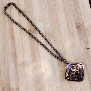 Solid copper necklace. HEALING METAL ENERGY Bohemian BoHo Yoga .